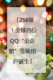 256级！全球首位QQ“金企鹅”等级用户诞生