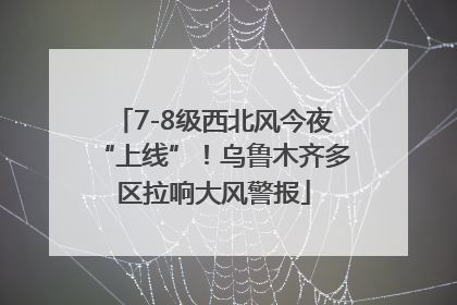 7-8级西北风今夜“上线”！乌鲁木齐多区拉响大风警报